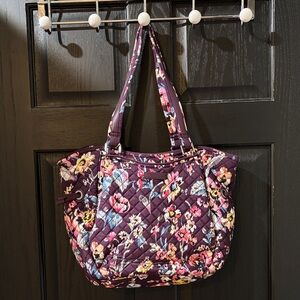 Vera Bradley Purple Floral Tote Bag